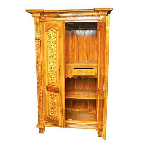 Wooden Carved Almirah Sri Ganesan Furniture