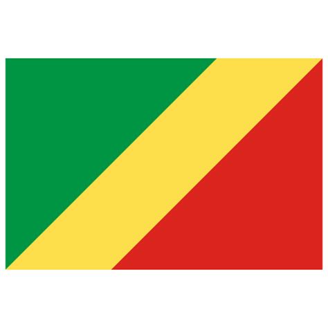 CG Congo Brazzaville Flag Icon | Public Domain World Flags Iconpack | Wikipedia Authors