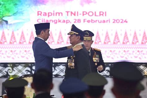 Indonesia Awards Presumed Next President Prabowo Rank of Four-Star General