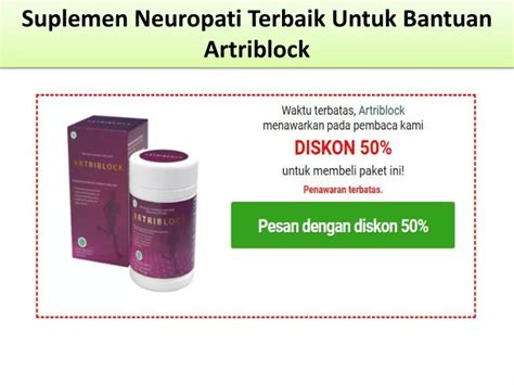 PPT Suplemen Neuropati Terbaik Untuk Bantuan Artriblock PowerPoint