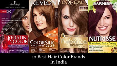 Top 10 Best Hair Color Brands in India | Hair color Brands