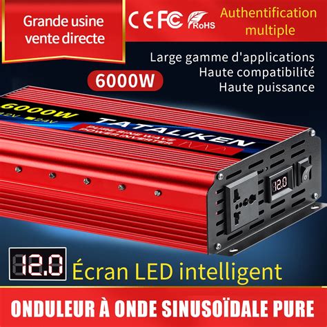 Onduleur Onde Sinuso Dale Pure V V Dc V Ac Convertisseur De