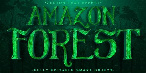 Premium Vector Green Amazon Forest Vector Fully Editable Smart Object