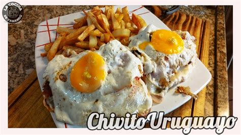 Chivito Uruguayo Al Plato Casero Con Papas Fritas Completo Youtube