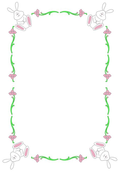 Free Printable Easter Borders And Frames Webframes Org