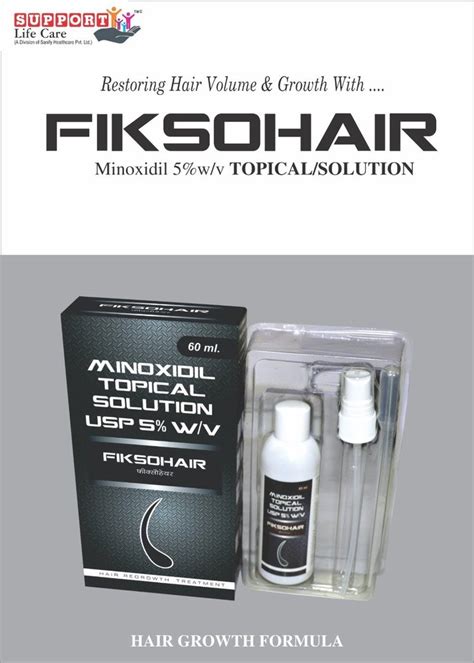 Minoxidil 5 W V Topical Solution For Restoring Hair Volume And Growth