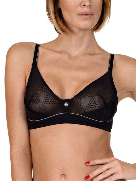 Soutien Gorge Bralette Sans Armatures Electra Noir Noir Kiabi