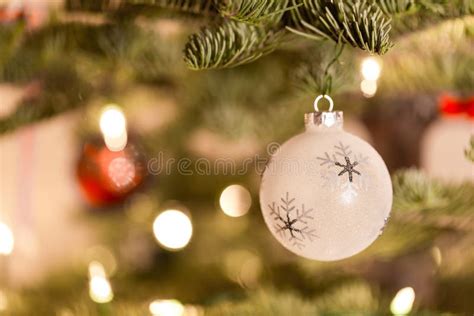 Christmas Ornament Hanging From A Christmas Tree Stock Image Image Of