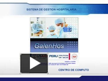 PPT SISTEMA DE GESTION HOSPITALARIA PowerPoint Presentation Free To