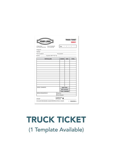 Trucking Ticket Template