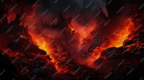 Premium Ai Image Captivating Lava Wallpaper Fiery Beauty And Volcanic