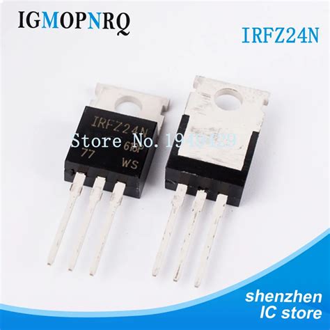 10PCS Lot IRFZ24N IRFZ24NPBF TO 220 IRFZ24 MOSFET MOSFT 55V 17A 70mOhm