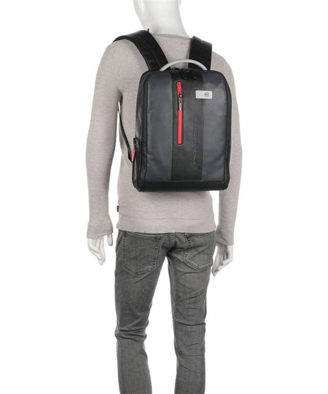 Piquadro Urban Laptop backpack 15″ fine grain cow leather anthracite ...