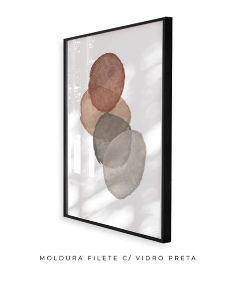 Quadro Decorativo Experimental Aguada Nude Neutral 1