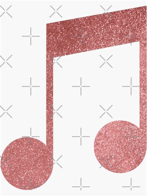 Glitter Music Note Sticker By Chricket Redbubble