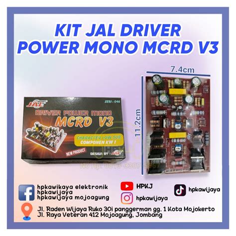 Jual Promo Jal Kit Driver Power Mono Mcrd V Low Sub Driver Mcrd V