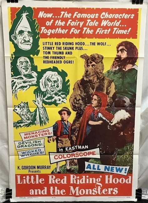 Little Red Riding Hood And The Monsters 1962 One Sheet Poster