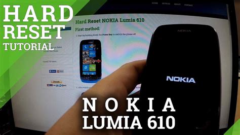 Hard Reset NOKIA Lumia 610 How To Wipe Your Phone YouTube