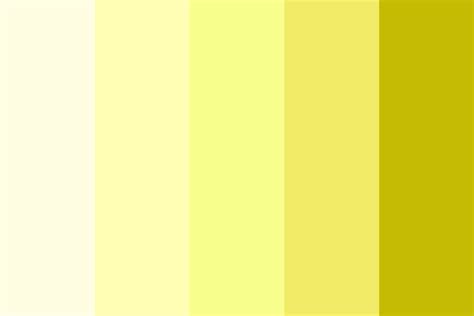 Various shades of yellow Color Palette