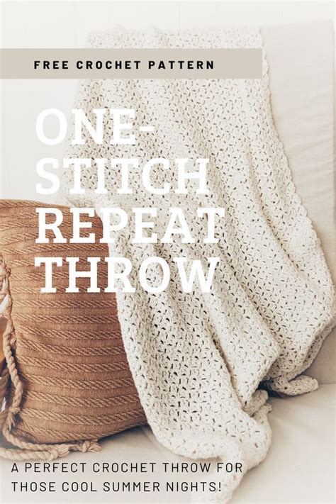 Easy One Stitch Repeat Crochet Blanket Artofit