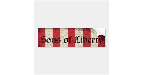 Sons of Liberty Flag Bumper Sticker | Zazzle.ca