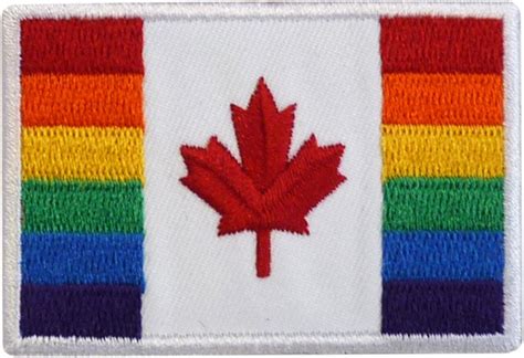 Canada Pride Crests Rainbow Crests Canada Pride Flag Crests