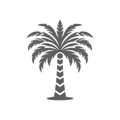 Vector De La Silueta De La Palmera Vector Premium