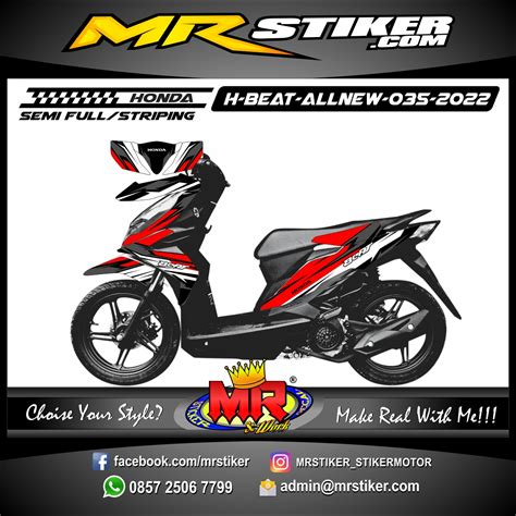 Stiker Motor Decal Honda Supra X Red Blue Hrc Decal Spesial