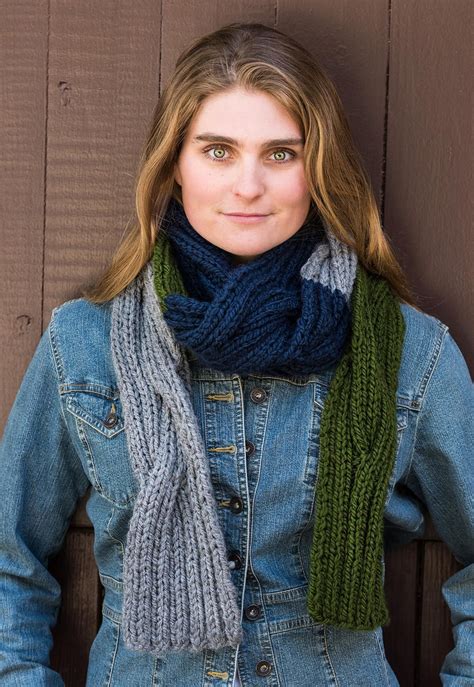 Reversible Cable Scarf 712 Sold By Vermont Fiber Designs Reversible