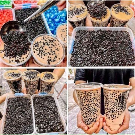 Mua Trân châu đường đen Khổng Lồ Mini siêu nhỏ cực hot nguyên liệu trà sữa Gian Bếp Nhỏ giá