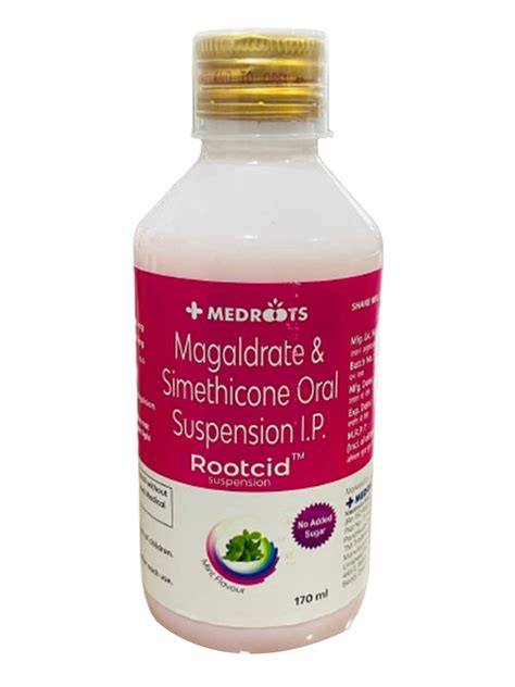 Rootcid Magaldrate Simethicone Oral Suspension Medroots Ml Rs