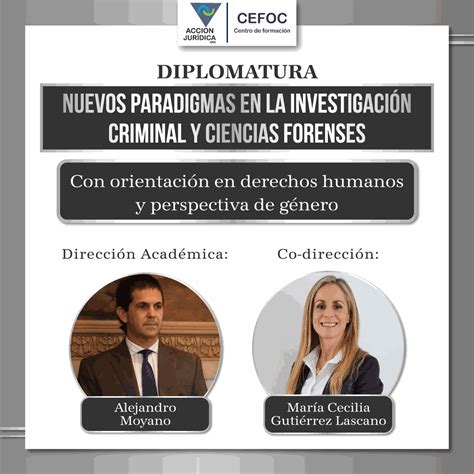 Diplomatura En Investigacion Criminal Acción Jurídica