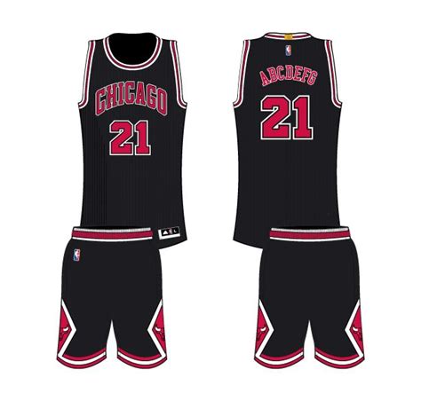 Chicago Bulls Alternate Uniform Basketball Jersey Outfit Chicago