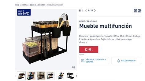 El Nuevo Mueble De Aldi Multifunci N Con Cajones M Viles Que Se Adapta