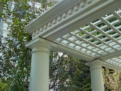 Finehouse Ltd Coffered Trellis Ceiling Pergola Landscape Architect