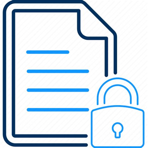 Document Protection Locked File Padlock Protected Data Security Icon Download On Iconfinder