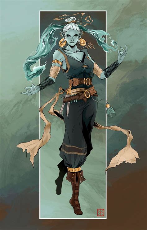 Fire Water Genasi D D Character Dump Album On Imgur Fantasy Character