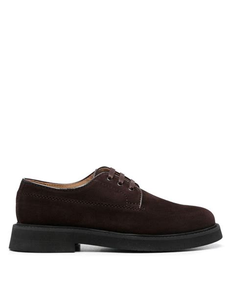 Apc Suede Derby Shoes In Brown For Men Lyst