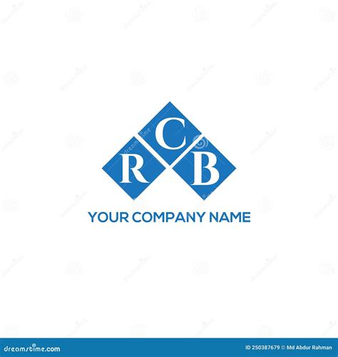 Rcb Letter Logo Design On Black Background Rcb Creative Initials