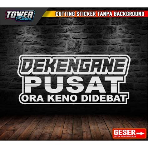 Jual 0033 Stiker Viral Sticker Cutting Dekengane Pusat Gus Iqdam Shopee Indonesia