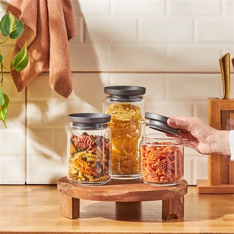 Emsan New Glass 3'lü Saklama Kavanoz Seti | Karaca