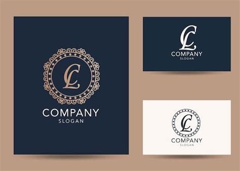 Premium Vector Modern Monogram Initial Letter Cl Logo Design Template