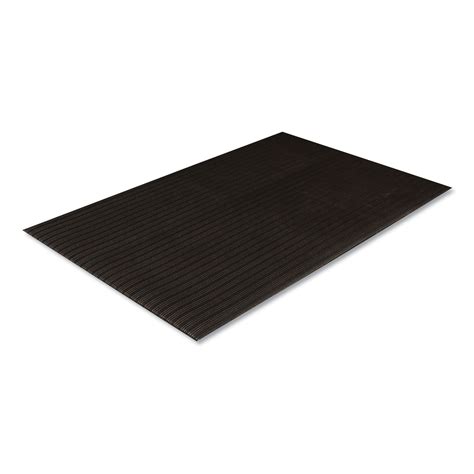 Ribbed Vinyl Anti Fatigue Mat 36 X 60 Black Boss Office And