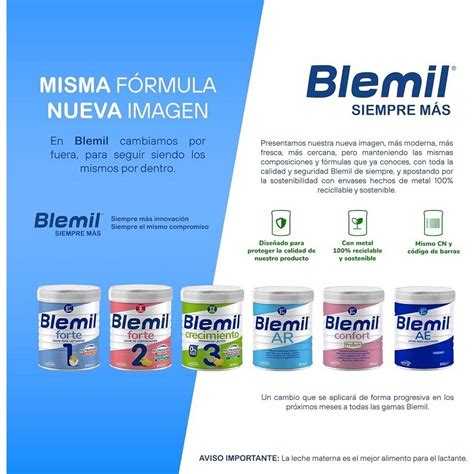 BLEMIL Forte 1 Leche Para Lactantes PACK 3x800gr PACK AHORRO