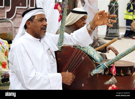 Sharjah: traditionelle Musik in der Heritage Area waehrend der Sharjah ...