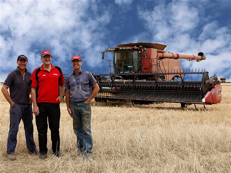 case study case ih harvester