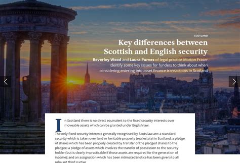 Key Differences Between Scottish And English Security LL Subscriber