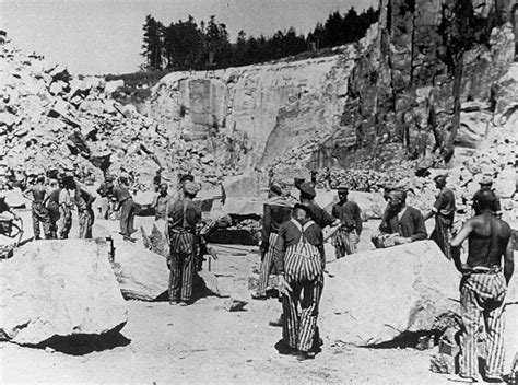 Prisoners Of Slave Labor In The Wiener Graben Quarry At The Mauthausen