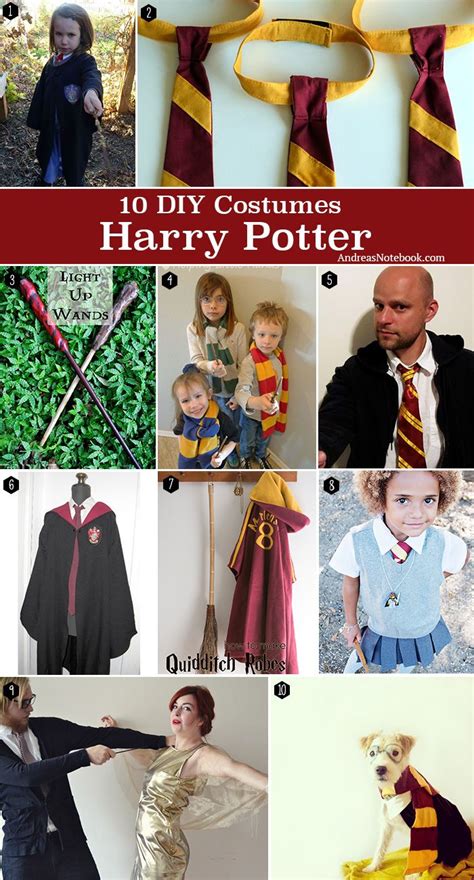 10 Diy Harry Potter Costume Tutorials And Free Patterns Harry Potter