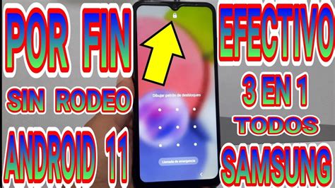 Formatear samsung android 11 Quitar contraseña patrón bloqueo